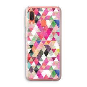 Gekleurde driehoekjes: Samsung Galaxy A20e Transparant Hoesje