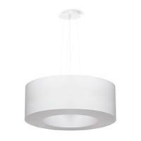 Kroonluchter SATURNO 50 wit