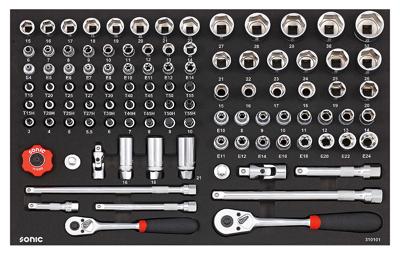 Sonic Doppenset 3/8" & 1/2", 101-delig 310101