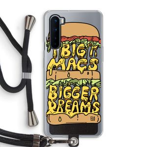 Big Macs Bigger Dreams: OnePlus Nord Transparant Hoesje met koord