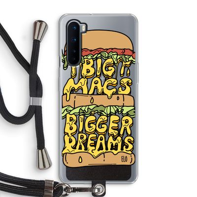 Big Macs Bigger Dreams: OnePlus Nord Transparant Hoesje met koord