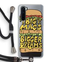 Big Macs Bigger Dreams: OnePlus Nord Transparant Hoesje met koord