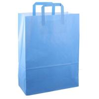 Papieren tas 32x15x43cm 50st licht blauw OP=OP