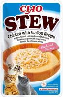 INABA Ciao Stew Chicken & Scallop - Kattensnoepje - 40g