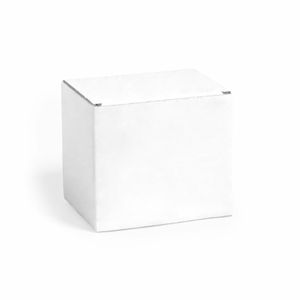 Opbergdoosje/geschenkdoosje - karton - wit - 12 x 10,6 x 9 cm