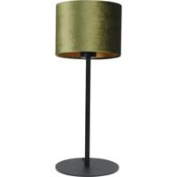 Masterlight Zwarte tafellampVenus met olijfgroene lampenkap - 4470-05-04-30
