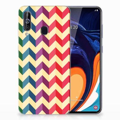 Samsung Galaxy A60 | TPU bumper | Zigzag Multi Color