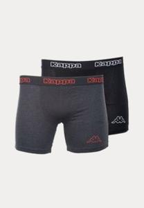 Kappa - Heren Boxershorts - 2 Pack - Zwart & Antraciet