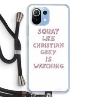 Christian Grey: Xiaomi Mi 11 Lite Transparant Hoesje met koord