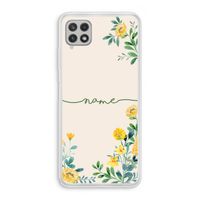 Gele bloemen: Samsung Galaxy A22 4G Transparant Hoesje