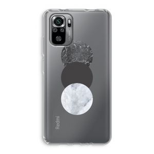 Marmeren cirkels: Xiaomi Redmi Note 10S Transparant Hoesje