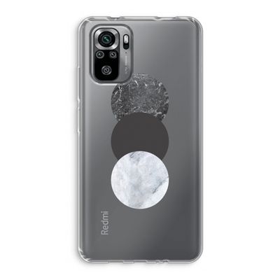 Marmeren cirkels: Xiaomi Redmi Note 10S Transparant Hoesje