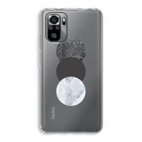 Marmeren cirkels: Xiaomi Redmi Note 10S Transparant Hoesje