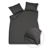 Vandyck home 78 check off black Dekbedovertrek