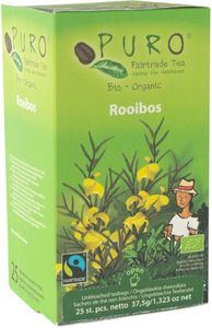 Puro Bio thee, rooibos, fairtrade, pak van 25 zakjes