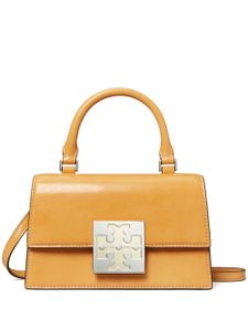 Tory Burch mini sac à bandoulière à fini verni - Orange