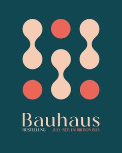 Bauhaus 1923 Kunstdruk 40x50cm