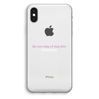 gij beslist: iPhone X Transparant Hoesje