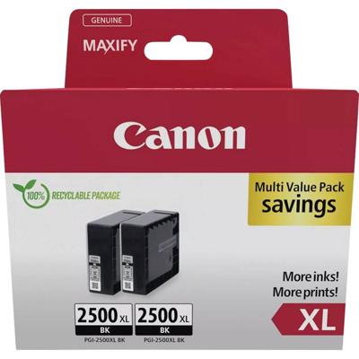 Canon Inktcartridge PGI-2500XL BK Twin Pack Origineel 2-pack Zwart 9254B011