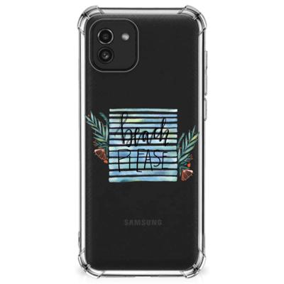 Samsung Galaxy A03 Stevig | Bumper Hoesje | Boho Beach Samsung Galaxy A03 Stevig | Bumper Hoesje | Boho Beach