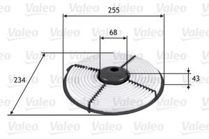 Valeo Luchtfilter 585704