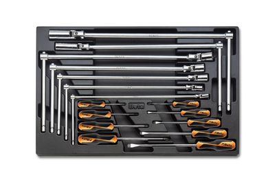 Beta Harde voorgevormde inzetbakken met assortiment gereedschap T164 - 024240164
