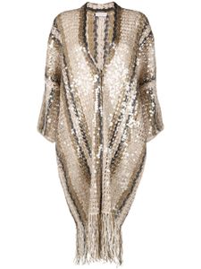 Brunello Cucinelli cardigan à sequins - Tons neutres