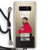 Sleigh Bells Ring: Samsung Galaxy Note 8 Transparant Hoesje met koord