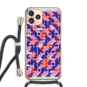 Skew Blush 3: iPhone 11 Pro Max Transparant Hoesje met koord