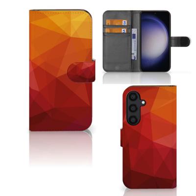 Book Case voor Samsung Galaxy S24 Polygon Red