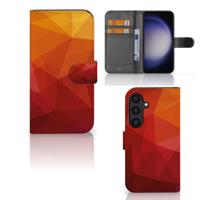 Book Case voor Samsung Galaxy S24 Polygon Red