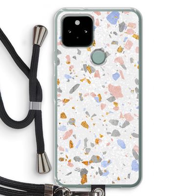Terrazzo N°8: Pixel 5 Transparant Hoesje met koord