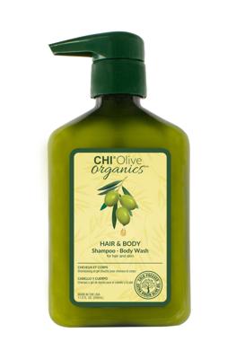 CHI Olive Organics Hair & Body Shampoo/Body Wash 340ml | Voor Shampoo Zonder Parabenen
