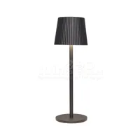 Draadloze Tafellamp Ribbel Antraciet 36,5cm Draadloze Tafellamp Ribbel Antraciet 36,5cm