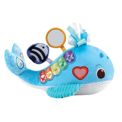 VTech green knuffel en leer walvis