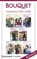 Bouquet e-bundel nummers 4101 - 4108 - Lynne Graham, Jennie Lucas, Chantelle Shaw, Tara Pammi, Carol Marinelli, Caitlin Crews, Kate Hewitt, Annie West - ebook - thumbnail
