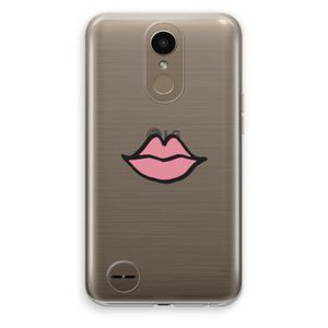 Kusje: LG K10 (2017) Transparant Hoesje