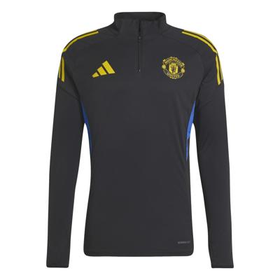 adidas Manchester United Trainingstrui 1/4-Zip 2025-2026 Kids Zwart Blauw Geel