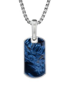 David Yurman pendentif Chevron Tag en argent sterling