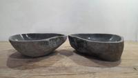 Flussstein Waschschale Satz RM250334AB, 48x40x15 cm