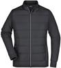 James & Nicholson JN1123 Ladies´ Hybrid Sweat Jacket - /Black - M