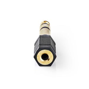 Nedis CAGP23930BKG kabeladapter/verloopstukje 6.35 mm Male 3.5 mm Female Zwart