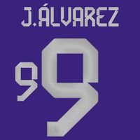 J.Alvarez 9 (Officiële Argentinië Away Bedrukking 2022-2023)