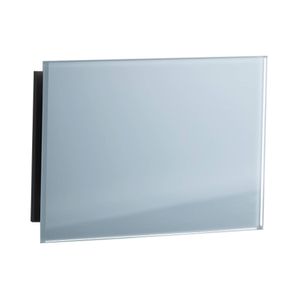 Sunshower Ventilatierooster Rechthoek 11x5 cm Wit Glas (2 stuks)