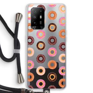 Donuts: Oppo A94 5G Transparant Hoesje met koord