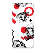 Mobiel BookCase Samsung Galaxy A23 Skull Red - thumbnail