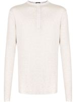 Osklen chemise sans col à manches longues - Tons neutres