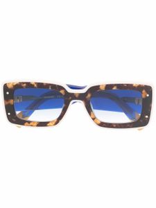 MISSONI EYEWEAR lunettes de soleil à monture rectangulaire - Bleu