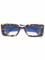 MISSONI EYEWEAR lunettes de soleil à monture rectangulaire - Bleu