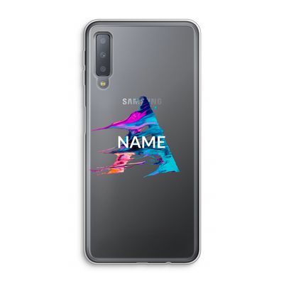 Abstract Spectrum: Samsung Galaxy A7 (2018) Transparant Hoesje